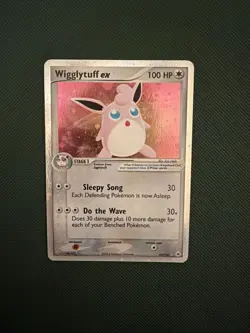 Pokemon Wigglytuff EX Holographic Card Hidden Legends 101/101 MP - Half swirl - Image 1