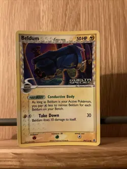 Pokemon - Beldum Stamped Holo - 59/113 - EX Delta Species - Reverse Card - Image 1