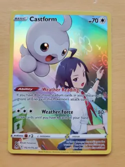 Castform TG11/TG30 Trainer Gallery Ultra Rare Lost Origin Pokemon Card NM - Image 1