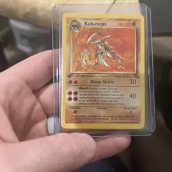 Kabutops 24/62 First Edition Non Holo Rare WOTC Fossil Pokemon Card - Image 1
