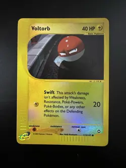 Voltorb Reverse Holo 115/147 EX Aquapolis NM - Vintage Pokemon Card - Image 2
