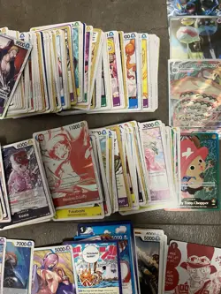 About 700 ONE PIECE Cards LOT - Rares, SR, Dom, Holo, Leaders, Some Pokemon - Image 2