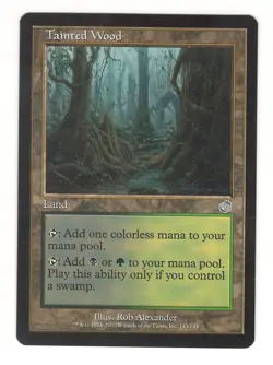 MtG - Tainted Wood - Torment - x1 card - Near Mint - Image 1