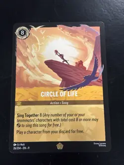 Disney Lorcana CIRCLE OF LIFE Legendary 26/204 EN 9 Non Foil Card NM - Image 5