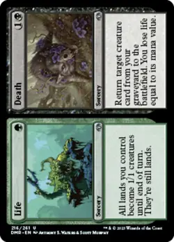 Life // Death - Foil x1 NM Magic the Gathering 1x Dominaria Remastered mtg card - Image 1