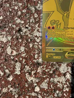 Pokemon TCG Mega Evolution Phantasmal Flames Mega Charizard x EX Gold Card NM - Image 2