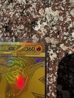 Pokemon TCG Mega Evolution Phantasmal Flames Mega Charizard x EX Gold Card NM - Image 5