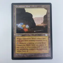 MTG Gemstone Mine The List LP Land Card Mana Fixing Magic The Gathering - Image 1