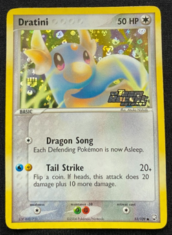 Dratini 53/109 Team Rocket Returns Reverse Holo Stamped Pokemon Card LP - Image 1