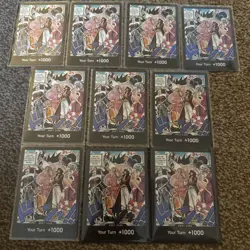 Seven Warlords Don - X10 Full playset Card Alt Art OP-06 - English One piece TCG - Image 1