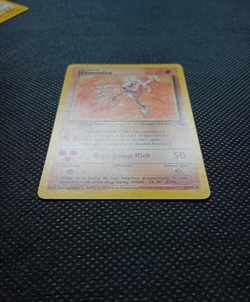 Hitmonlee 22/62 Fossil Set Non Holo Rare WOTC Pokemon Card LP - Image 2
