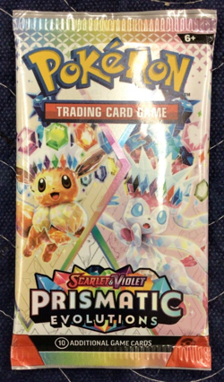 Pokemon Scarlet and Violet Prismatic Evolutions Booster Pack (10 Cards) - Image 1