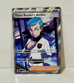 Pokemon TCG Team Rockets Archer Card 223/182 Destined Rivals Series - Image 2