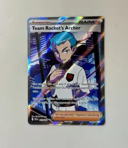Pokemon TCG Team Rockets Archer Card 223/182 Destined Rivals Series - Image 5