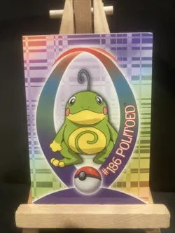 Pokemon Topps Johto League Champions Politoed #186 Sticker Card - Image 1