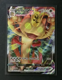 Meowth VMAX - SWSH005 Sword & Shield Black Star Promo Card - NM - POKEMON TCG - Image 1