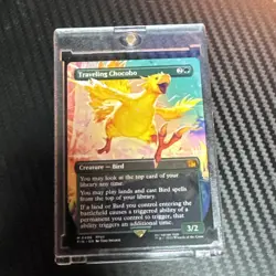 MTG Traveling Chocobo - NON-FOIL - Borderless, NM-Mint, English Final Fantasy - Image 1
