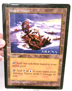 Magic The Gathering ADARKAR WASTES Large 6" X 9" Promo Card 1998 - Image 1