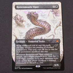 Rottenmouth Viper (Borderless) MTG Bloomburrow Mythic 290 NM - Image 1