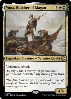 Vona, Butcher of Magan #293 | NM | LCC Magic MTG - Image 1