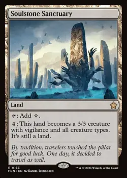 MTG Soulstone Sanctuary - Foil, Light Play, English Foundations - Image 1