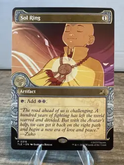 MTG Sol Ring #0316 Showcase Promo Avatar: The Last Airbender NM - Image 1
