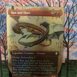 Ran and Shaw (Borderless) #325 (Foil) (NM) TLA Magic MTG - Image 3