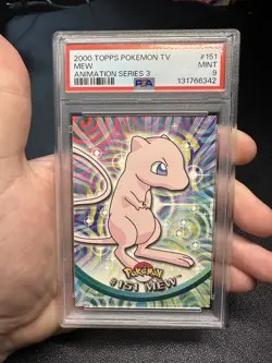 PSA 9 2000 Topps Pokemon TV Animation Edition Series 3 Non Holo #151 Mew - Image 1
