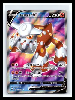 💥 Heatran V - 165/189 Astral Radiance (Pokemon) Full Art Ultra Rare Holo - Image 1