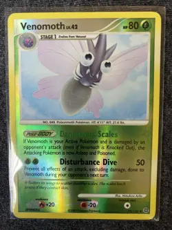 VENOMOTH Pokemon TCG Trading Card - HOLO - 73/132 Secret Wonders - Image 1