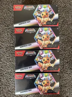 Pokemon Prismatic Evolutions Surprise Box - Sealed lot of 4 - Image 1