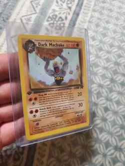 Pokemon Dark Machoke 1st Edition Team Rocket 40/82 LP - Image 1