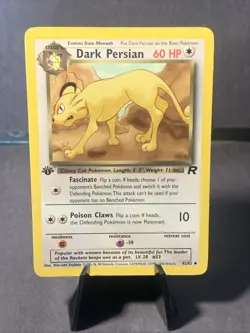 Pokemon TCG Dark Persian 42/82 Uncommon Team Rocket 1st Edition Non Holo WOTC - Image 1
