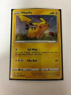 Pokemon TCG Farting Pikachu Swirl 🌀Holo Black Star Promo SWSH039 (see pics) - Image 1