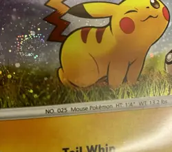 Pokemon TCG Farting Pikachu Swirl 🌀Holo Black Star Promo SWSH039 (see pics) - Image 2