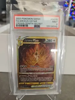 2023 POKEMON SWORD & SHIELD CROWN ZENITH SECRET FULL ART/ARCEUS VSTAR PSA 9 - Image 1