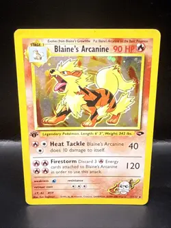 Pokemon TCG Blaine's Arcanine 1/132 Gym Challenge 1st Edition Holo - Image 1