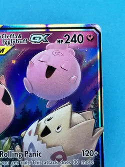 Togepi & Cleffa & Igglybuff GX 143/236 Sm-Cosmic Eclipse Holo Pokemon TCG NM - Image 2
