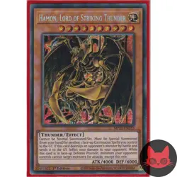 Yugioh Hamon, Lord of Striking Thunder MP21-EN253 Secret Rare 1st Edition NM - Image 1