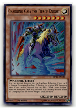 Charging Gaia the Fierce Knight MP16-EN120 1st Edition Ultra Rare 2016 Mega-Tins - Image 1