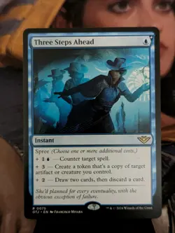 Three Steps Ahead MTG Outlaws of Thunder Junction Regular NM - Image 1