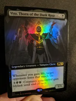 1x Vito Thorn of the Dusk Rose Extended Art Foil NM - Core Set 2021 M21 EDH x1 - Image 1