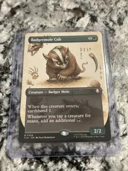 Badgermole Cub (Borderless Non-Foil) 0326 TLA - MTG - NM - Image 1