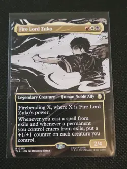 Fire Lord Zuko (Borderless) #315 - Rare - Avatar: The Last Airbender - TLA - Image 1