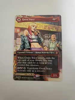 MTG Gwen Stacy/Ghost-Spider (0202) (Borderless) Marvel's Spider-Man-Regular-NM - Image 1