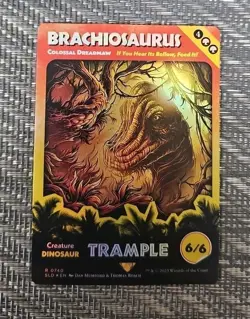 Brachiosaurus FOIL Magic the Gathering Jurassic World Secret Lair MTG 0740 SLD - Image 1