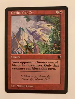 Goblin War Cry Portal Second Age Regular X1 NM - Image 1