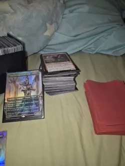 Magic The Gathering Bulk, Rares, Commons, And Legendary!!! Comes With 100 Sleves - Image 3
