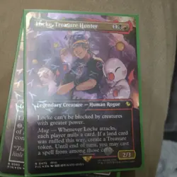 Locke Treasure Hunter Borderless Chocobo Track Foil Final Fantasy Mtg - Image 1