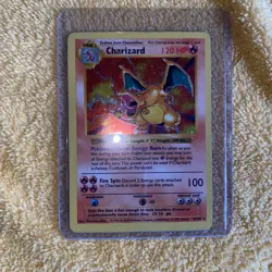 1999 Pokemon Base Set Shadowless Charizard Holo 4 / 102 WOTC Vintage Used - Image 1